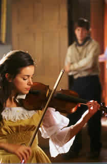 Tiffany Dupont plays violin